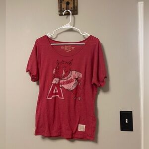 Retro Brand Arkansas Razorback Slub Tee Medium